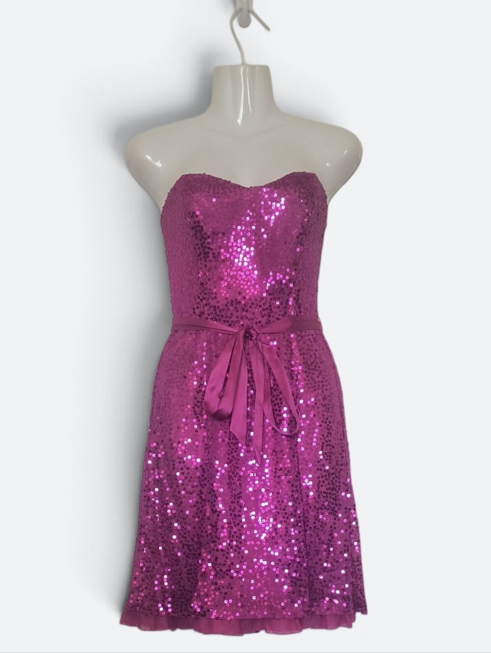 Betsey Johnson Vintage Sequins Strapless Dress Size 4